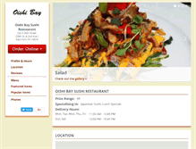 Tablet Screenshot of oishibaysushinyc.com
